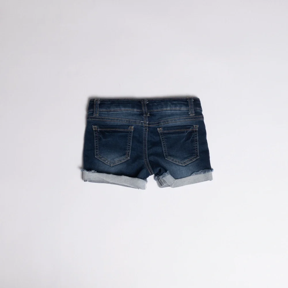 Hippie girl regular rise midi jean shorts